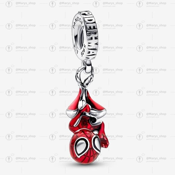Pandora Marvel Hanging Spider-Man Dangle Charm - Picture 1 of 2